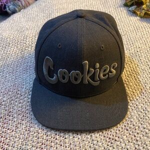 Cookies Embroidered Grey SnapBack Hat